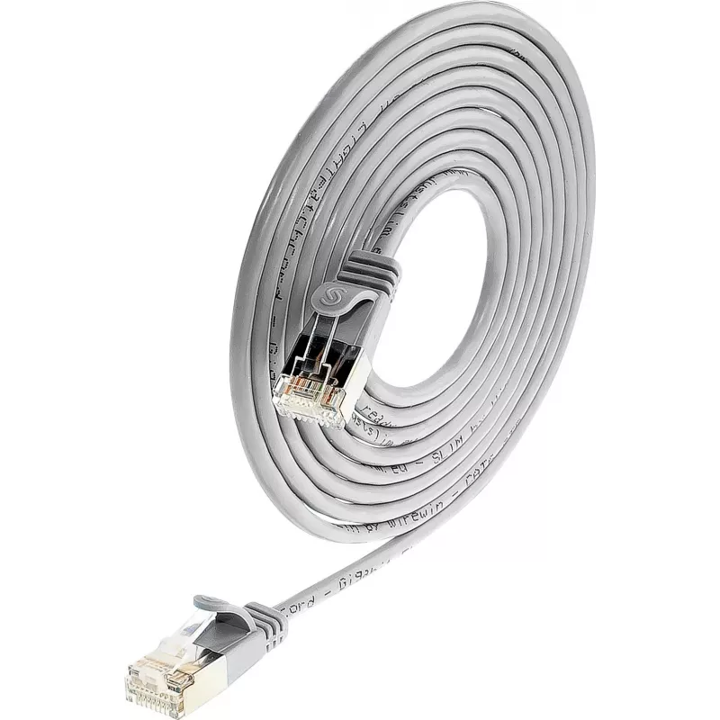 Wirewin SLIM SL6 7,5 m cavo patch Cat.6 Slim-Light U/FTP, grigio (PKW-LIGHT-STP-K6 7.5)