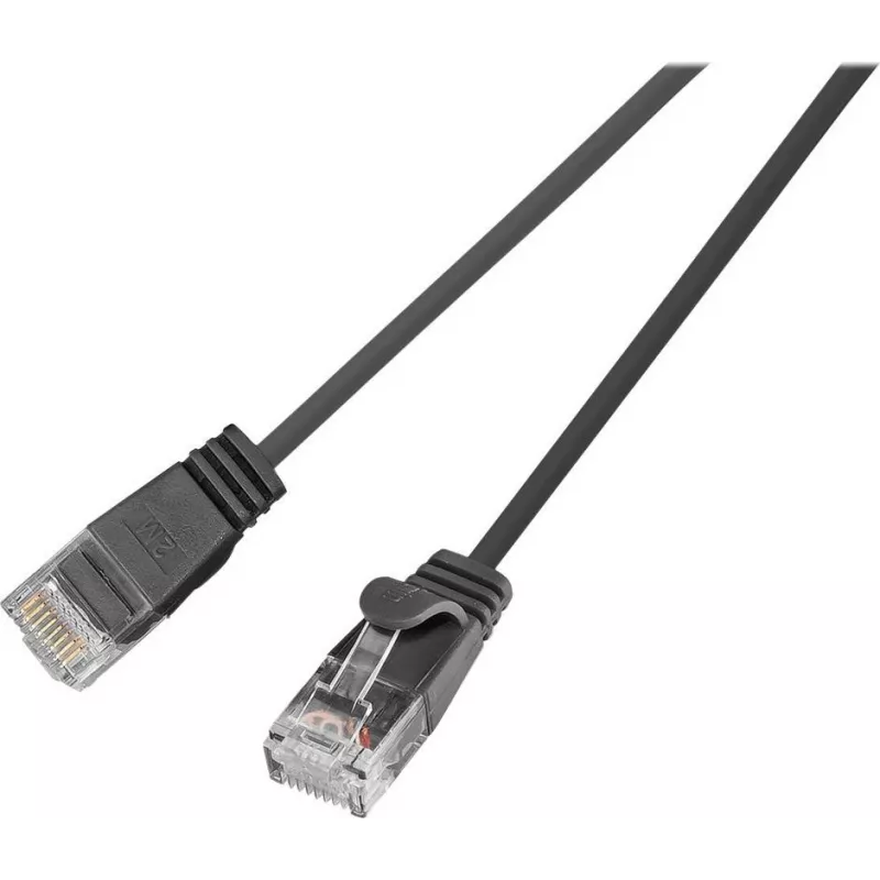 Wirewin SLIM UL6 10 SW - cavo patch Cat.6 SLIM-Light, U/UTP, 10 m, nero PKW-LIGHT-K6 10.0 SW