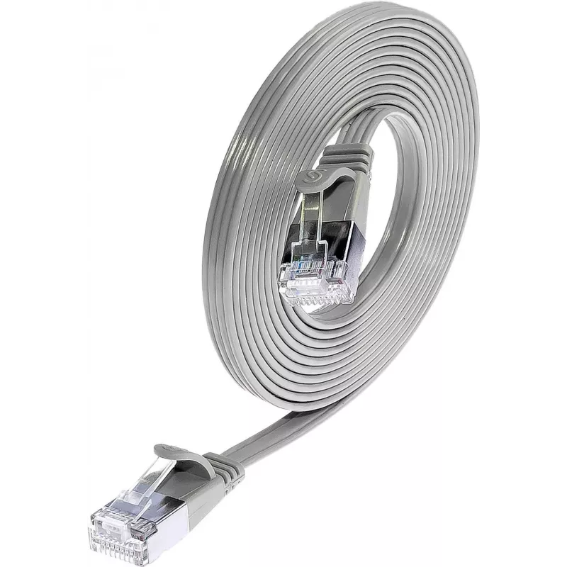 Wirewin Triotronik cavo patch Ethernet Cat6 U/FTP Slim, 3m, connettore RJ-45 maschio a maschio, grigio PKW-STP-SLIM-KAT6 3.0