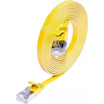 Wirewin Triotronik cavo patch slim Cat6 U/FTP 5 m giallo PKW-STP-SLIM-KAT6 5.0 GE