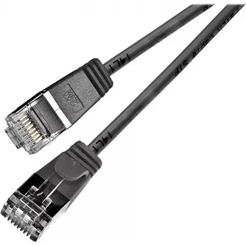 Wirewin Triotronik PKW-LIGHT-STP-K6 0,15 SW Cavo patch schermato Cat6, connettore RJ45 a connettore RJ45, 0,15 m, nero