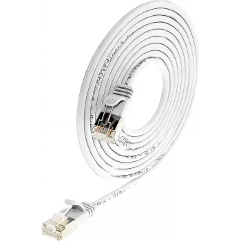Wirewin Triotronik PKW-LIGHT-STP-K6 0,5 WS Cavo patch Cat6 S/FTP, connettore maschio RJ45 a connettore maschio, 0,5 m, bianco