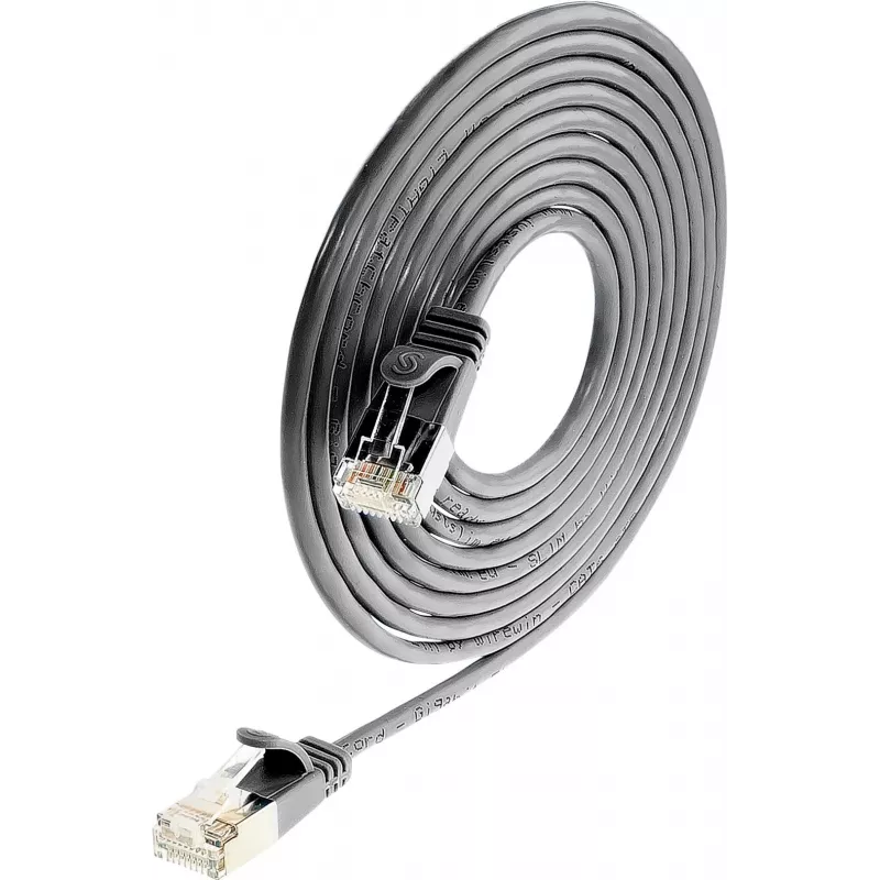 Wirewin Triotronik PKW-LIGHT-STP-K6 1.5 SW cavo patch Cat6 schermato, RJ-45 maschio a maschio, 1,5 m, nero