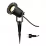 SLV Nautilus Faretto da giardino a picchetto 227410 GU10 IP65 con picchetto e cavo da 1,5 m nero