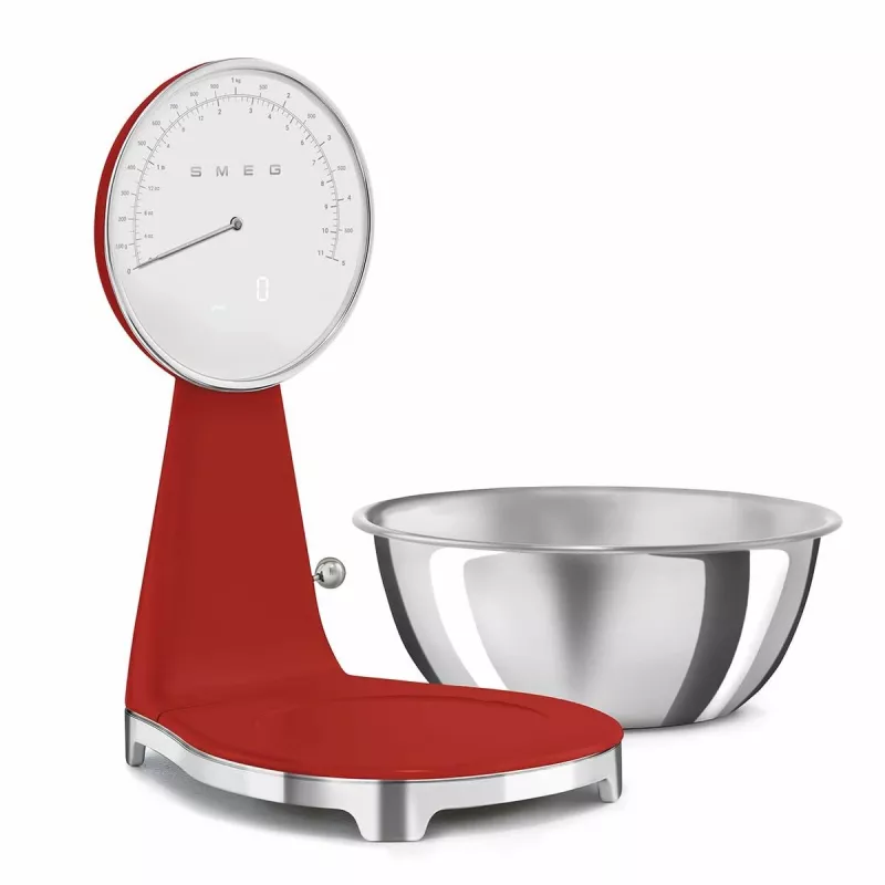 SMEG Bilancia da cucina analogica e digitale rossa KSF01RDWW