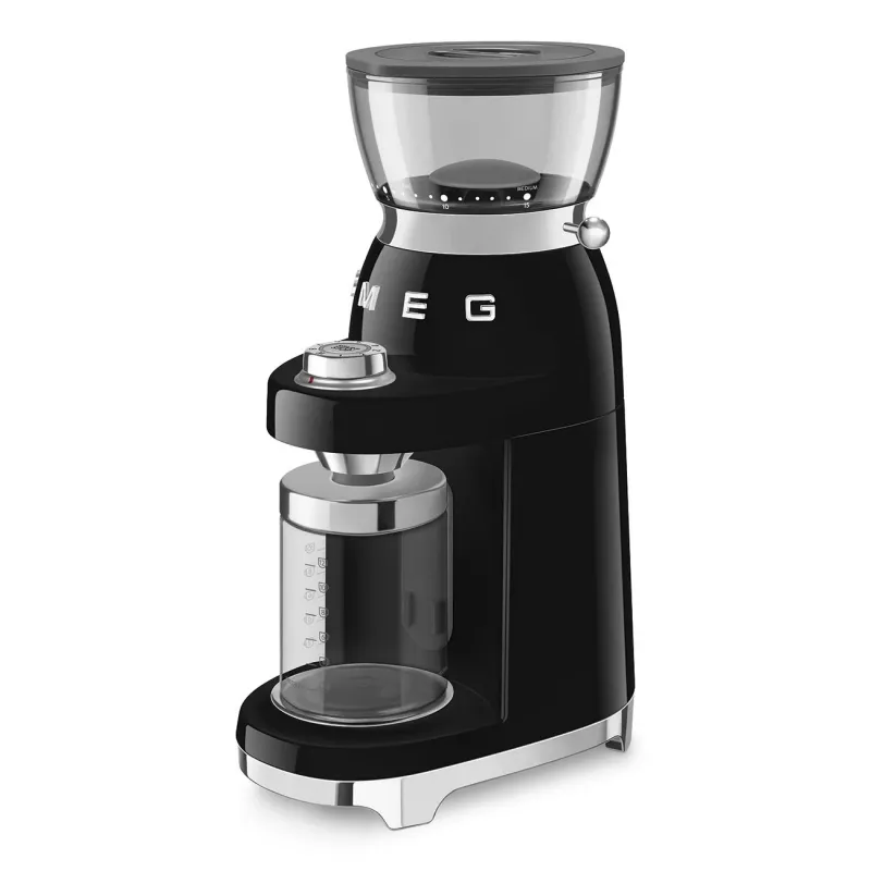 Smeg CGF03BLEU macinacaffè con macine coniche 50's Style - nero, 150W, capacità 350g