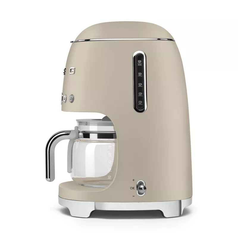 Smeg DCF02MLMEU Macchina per caffè filtro, Beige, Ines de la Fressange Paris Edition