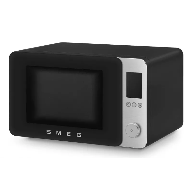 Smeg MOC02BLMEU forno microonde combinato, 9 funzioni, 2100 W, nero opaco
