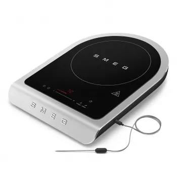 Smeg PIC01BLMEU Piano cottura a induzione portatile, 1 zona, comandi touch, nero