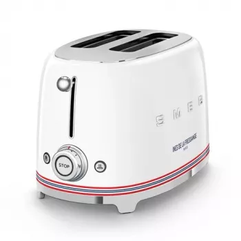 Smeg tostapane TSF01IDFEU, 2 fette, bianco, Ines de la Fressange