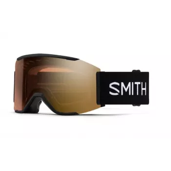 Smith Squad Mag maschera da sci - nero con lenti ChromaPop Pro Gold Mirror e Storm Rose Flash
