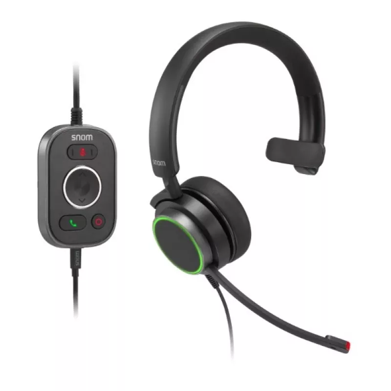 Snom A330M cuffia mono on-ear con filo e microfono con cancellazione del rumore