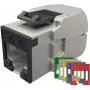 SOLARIX jack keystone Cat.5E STP senza attrezzi, RJ45, bianco