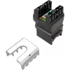 SOLARIX Jack keystone RJ45 Cat.6 UTP senza attrezzi, nero