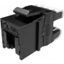 SOLARIX Jack keystone RJ45 Cat.6 UTP senza attrezzi, nero