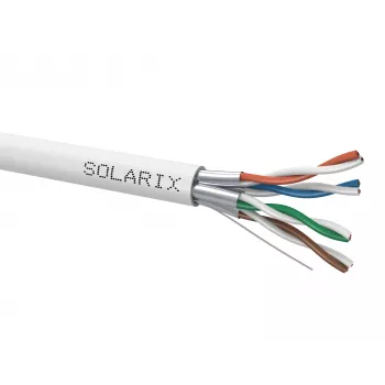 SOLARIX SXKD-6A-FFTP-LSOH cavo di installazione Cat.6A F/FTP, LSOH, Dca-s2,d2,a1, 500m bobina in legno, grigio
