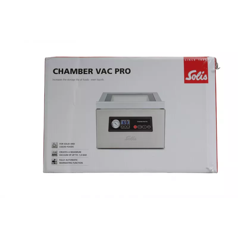 Solis Chamber Vac Pro (Type 5702) Sigillatrice sottovuoto a camera S0136, 950 mbar, 350 W, Acciaio inox