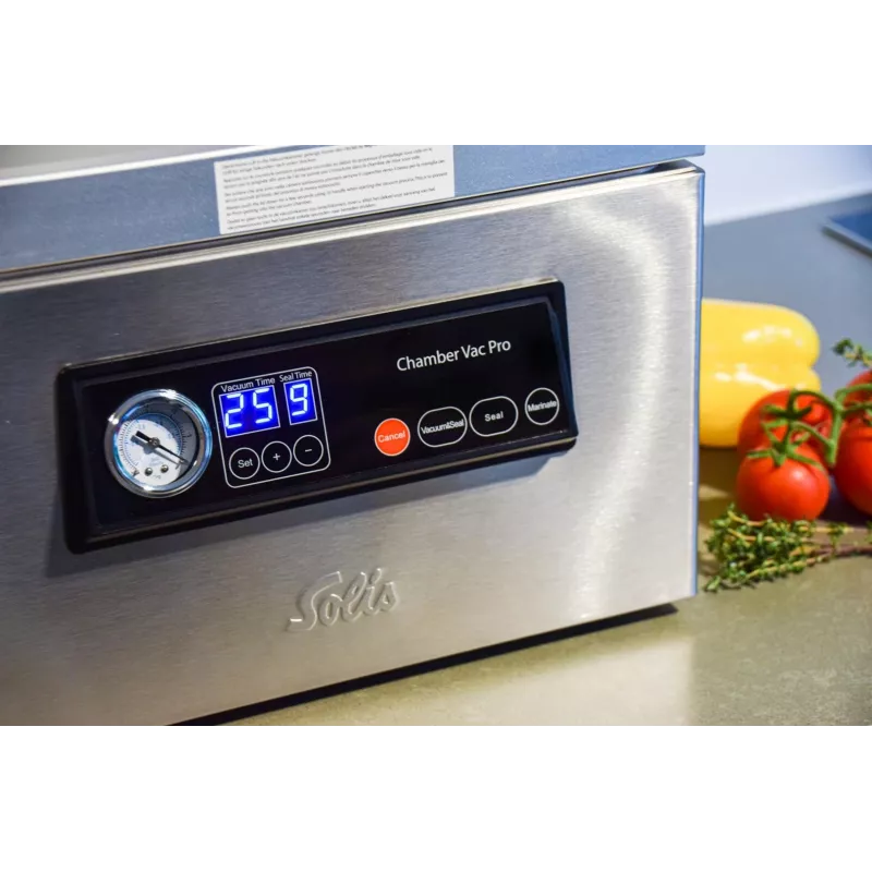 Solis Chamber Vac Pro (Type 5702) Sigillatrice sottovuoto a camera S0136, 950 mbar, 350 W, Acciaio inox
