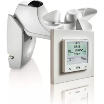 Somfy Soliris Smoove Uno Pure White Kit con sensore vento/sole e cornice 1818318