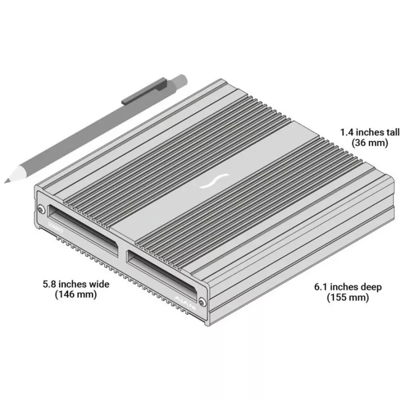 Sonnet Serie SF3 - Lettore di Schede AJA Pak Media Thunderbolt Pro