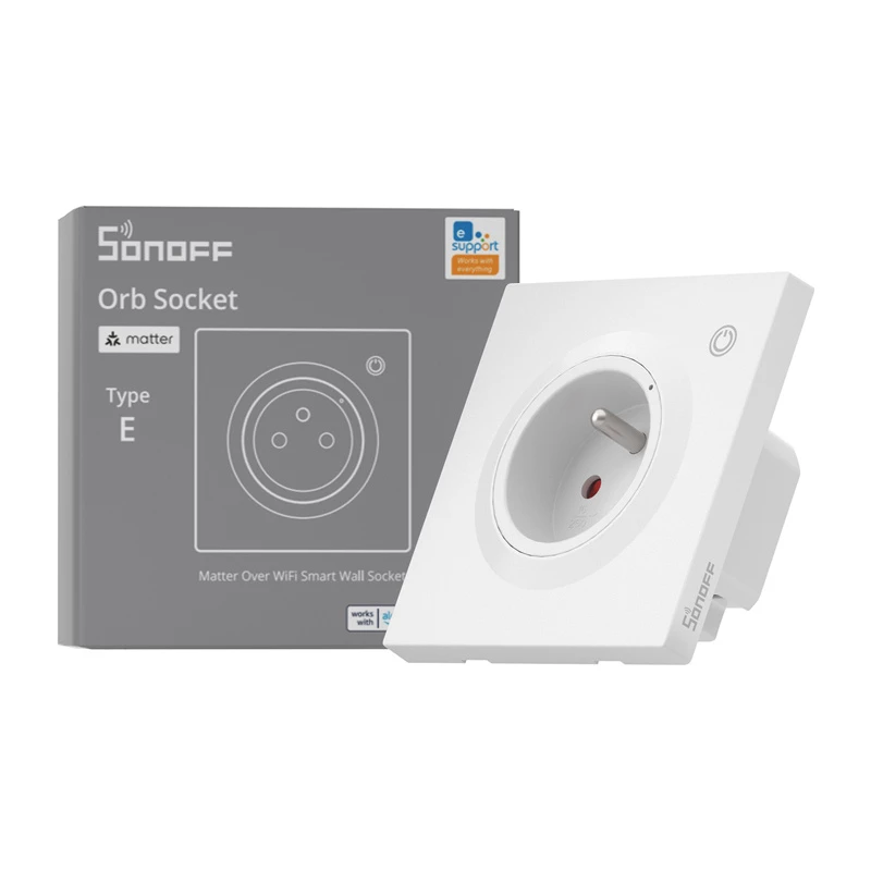 Sonoff WS01TPE-E Presa smart Wi-Fi da parete (Type E)