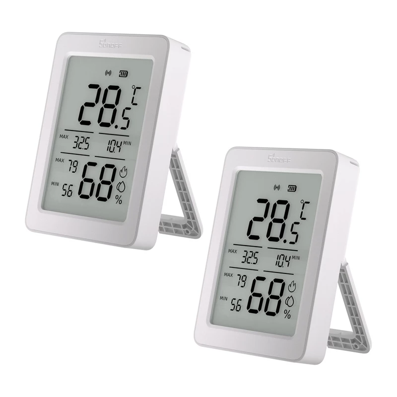 SONOFF ZigBee SNZB-02DR2 Sensore di temperatura e umidità, confezione da 2