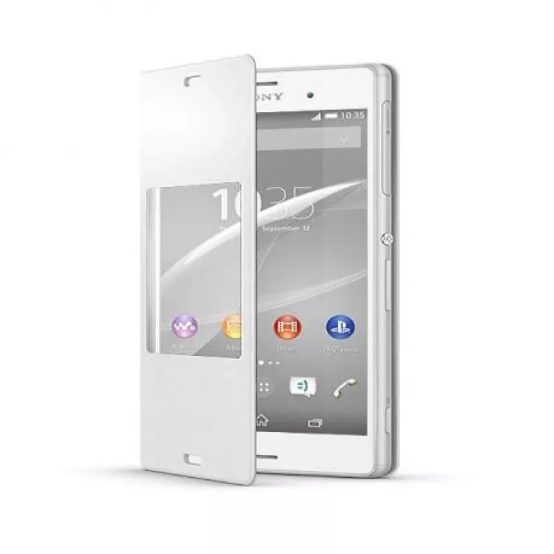 Sony Flip Cover per Xperia Z3 D6603 SCR24 bianca