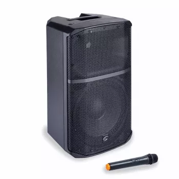 Soundsation Provibe 10AIR altoparlante PA attivo a 2 vie da 10 inch con Bluetooth e lettore USB-MP3, 300W RMS, nero