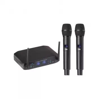 Sistema di microfoni wireless UHF Soundsation WF-U216HH 520-550MHz
