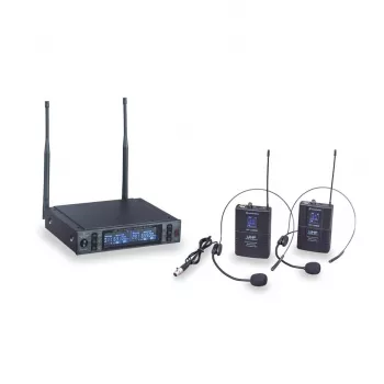 Soundsation WF-U2302PP sistema microfonico wireless UHF a doppio canale