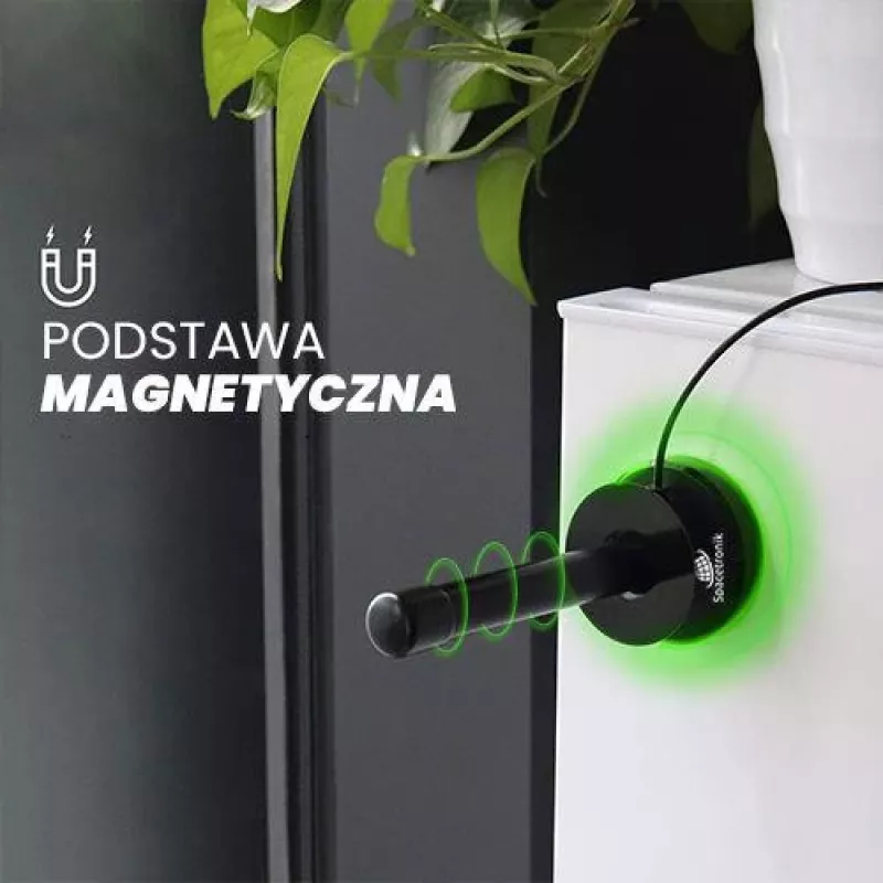 Spacetronik Hook TV Antenna magnetica DVB-T2 con amplificatore 28 dBi e cavo da 3 m