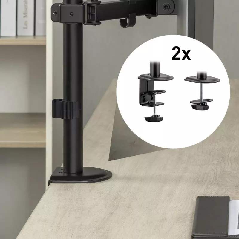 Spacetronik SPA-112 supporto da tavolo per 1 monitor 17-32 pollici nero