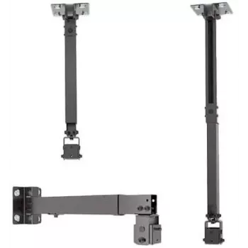 Spacetronik SPA-P01B supporto universale per proiettore 2-in-1 soffitto/parete, 15 kg, acciaio, nero