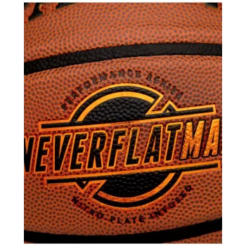 Spalding Neverflat Max pallone da basket indoor/outdoor, marrone
