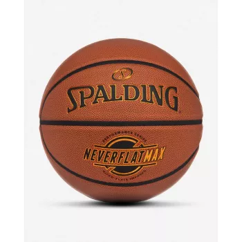 Spalding Neverflat Max pallone da basket indoor/outdoor, marrone