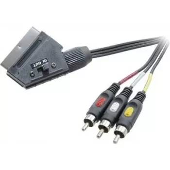 SpeaKa Professional cavo SCART su 3x RCA Composite AV 2 m nero SP-7869848