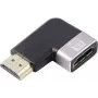 SpeaKa Professional SP-11302004 adattatore HDMI 8K 60Hz 4K 120Hz angolare 90° connettore maschio su connettore femmina nero argento