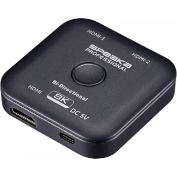 SpeaKa Professional SP-11990132 Switch HDMI bidirezionale 2 porte 8K 60Hz HDMI 2.1 48Gbps