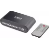 SpeaKa Professional SP-SW-200 Selettore Toslink 4x2 con telecomando, corpo in alluminio
