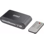 SpeaKa Professional SP-SW-200 Selettore Toslink 4x2 con telecomando, corpo in alluminio