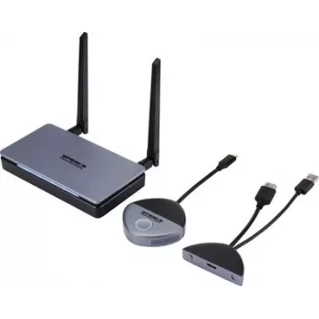 SpeaKa Professional SP-TR-500 set extender HDMI wireless USB-C, 30 m, 5 GHz/2,4 GHz, Full HD 1080p, trasmissione sicura (SP-13382652)