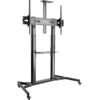 SPEAKA PROFESSIONAL SP-TVC-600 carrello TV per schermi da 60 pollici a 100 pollici, regolabile in altezza, portata 100 kg, ruote con freno, nero SP-10446752