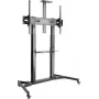 SPEAKA PROFESSIONAL SP-TVC-600 carrello TV per schermi da 60 pollici a 100 pollici, regolabile in altezza, portata 100 kg, ruote con freno, nero SP-10446752