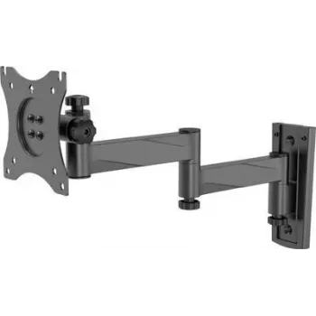 SpeaKa Professional SP-WMM-201S Supporto TV da parete singolo per schermi da 13 a 30 pollici, inclinabile, VESA 75x75/100x100, 20 kg, nero SP-9493256