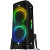 Altoparlante Party-Box SVEN PS-1250, nero (300W, TWS, IPx4, Bluetooth, FM, USB, microSD, display LED, 13500mAh)