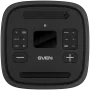 Altoparlante Party-Box SVEN PS-1250, nero (300W, TWS, IPx4, Bluetooth, FM, USB, microSD, display LED, 13500mAh)