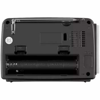 Altoparlante SVEN SRP-150, grigio (3W, Bluetooth, FM/AM/SW, USB, microSD, torcia, batteria)