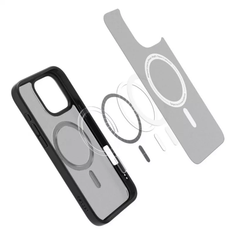 Custodia Spigen Ultra Hybrid Mag con MagSafe per iPhone 16 Pro - nera
