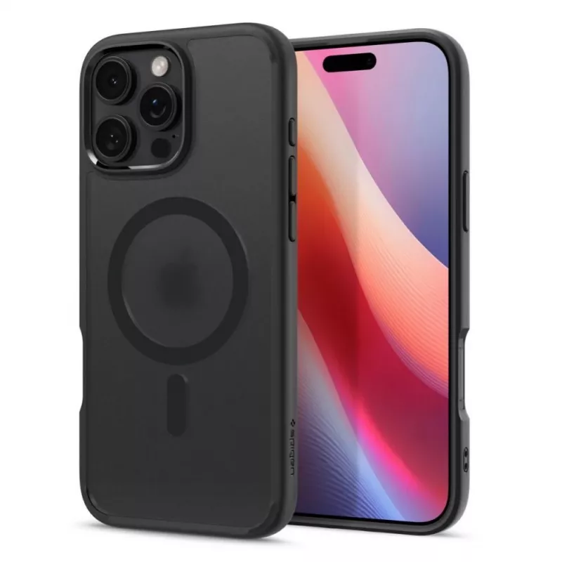 Custodia Spigen Ultra Hybrid Mag con MagSafe per iPhone 16 Pro - nera