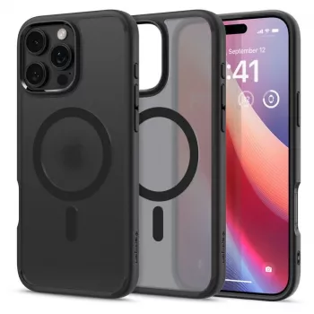 Custodia Spigen Ultra Hybrid Mag con MagSafe per iPhone 16 Pro - nera